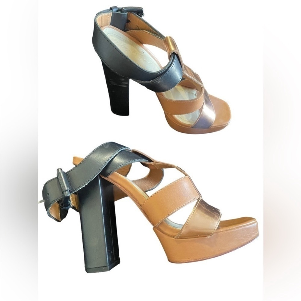 Elizabeth and James‎ Strapped Heeled Sandals Size 7.5 M